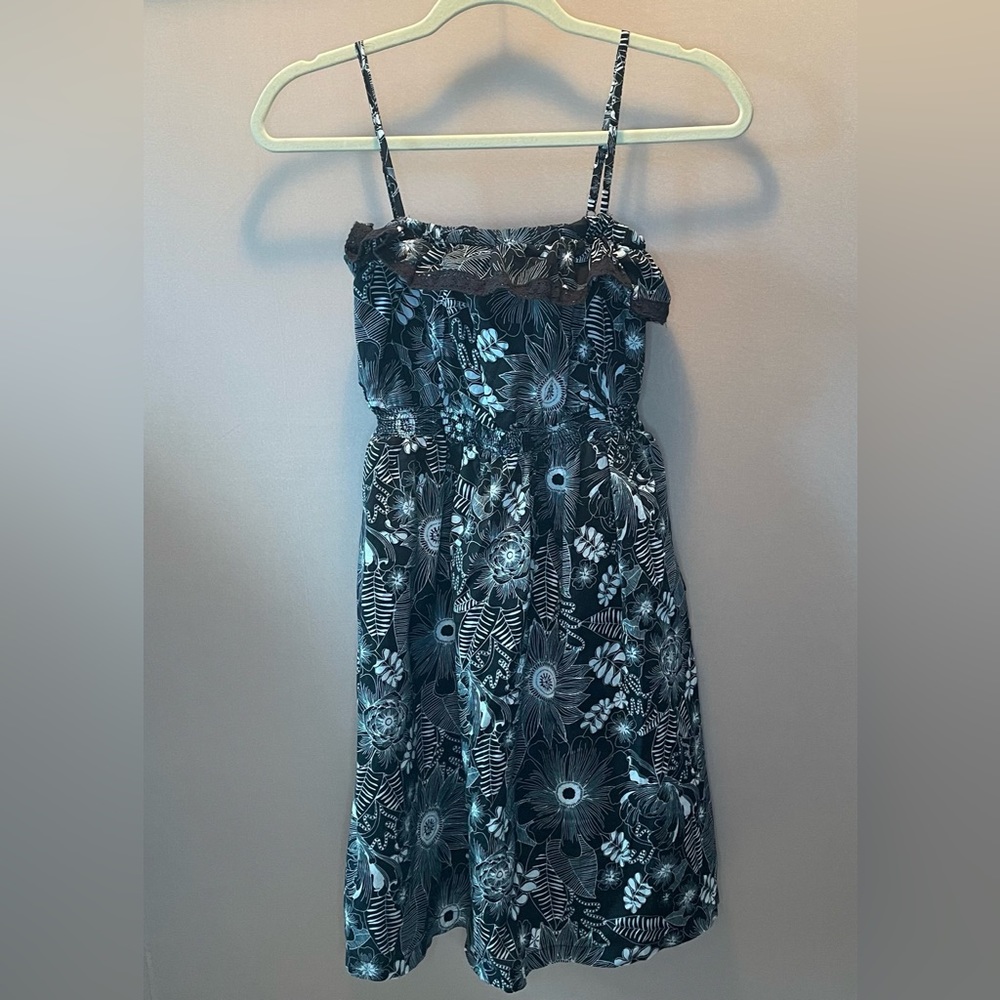 So Black floral dress